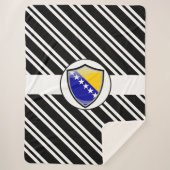 bosnische Flagge Sherpadecke (Vorderseite)