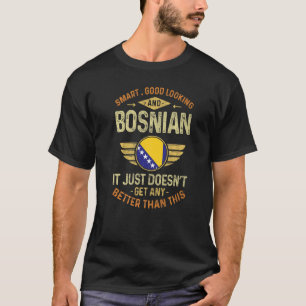 Bosnische Flagge Stolze Bosnier Männer & Frauen T-Shirt