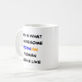 bosnische Frau, phantastisch Kaffeetasse (Vorderseite Links)
