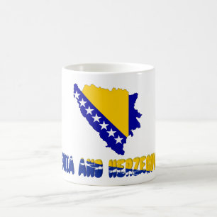 bosnische Landesflagge Kaffeetasse