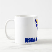bosnische Landesflagge Kaffeetasse (Links)