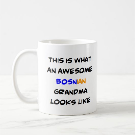 Bosnische Oma, phantastisch Kaffeetasse (Links)