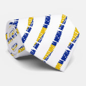 Bosnische Textflagge Krawatte (Gerollt)