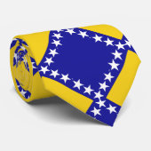 Bosnischer Flaggenverlauf Krawatte (Gerollt)