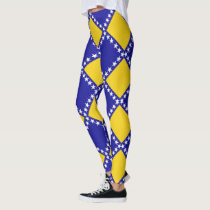 Bosnischer Flaggenverlauf Leggings