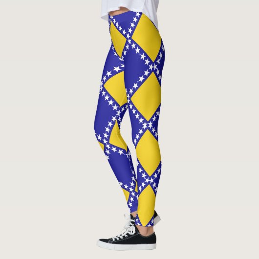 Bosnischer Flaggenverlauf Leggings (Links)