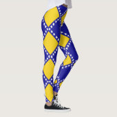 Bosnischer Flaggenverlauf Leggings (Rechts)