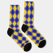 Bosnischer Flaggenverlauf Socken (Rechts)