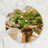 Bosnischer Kaffeepause in Mostar Geschenkanhänger (Rückseite)