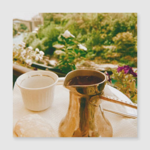 Bosnischer Kaffeepause in Mostar Magnetkarte