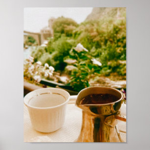 Bosnischer Kaffeepause in Mostar Poster