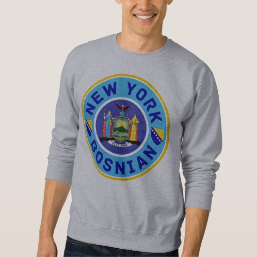 bosnischer New Yorker Amerikaner Sweatshirt (Vorderseite)