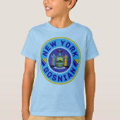 bosnischer New Yorker Amerikaner T-Shirt (Vorderseite)