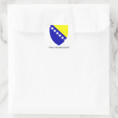 bosnisches Emblem Runder Aufkleber (Tasche)