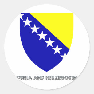 bosnisches Emblem Runder Aufkleber