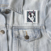 Boson Terrier Boston Style Button (Beispiel)