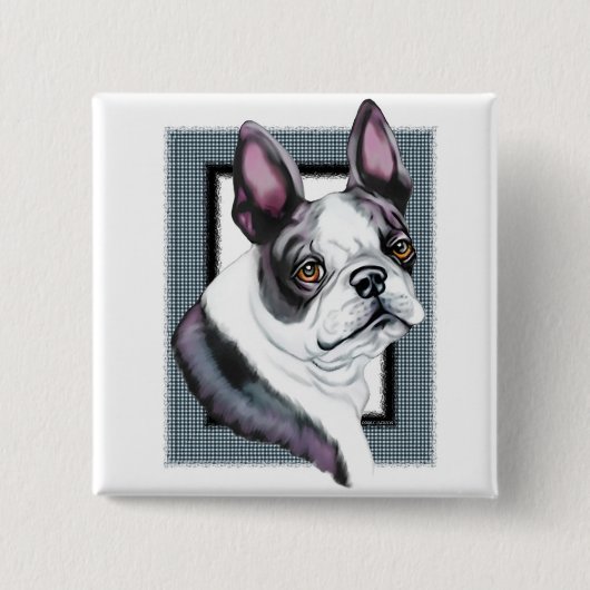Boson Terrier Boston Style Button (Vorderseite)