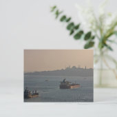 Bosporus bei Sonnenuntergang Postkarte (Stehend Vorderseite)