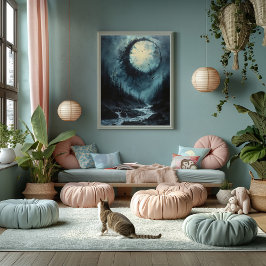 Bosque del Eclipse Lunar: Amanecer Místico Poster