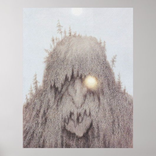 Bosque Troll. Theodor Kittelsen Poster (Vorne)