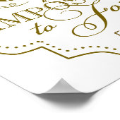 Boss Art Prince Chef Mentorin Gold Poster (Ecke)