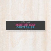 BOSS-Assistent, Manager. Assistant Manager Türschild (Vorderseite )