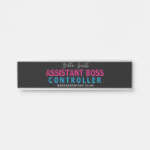 BOSS-Assistent, Manager. Assistant Manager Türschild (Vorderseite )