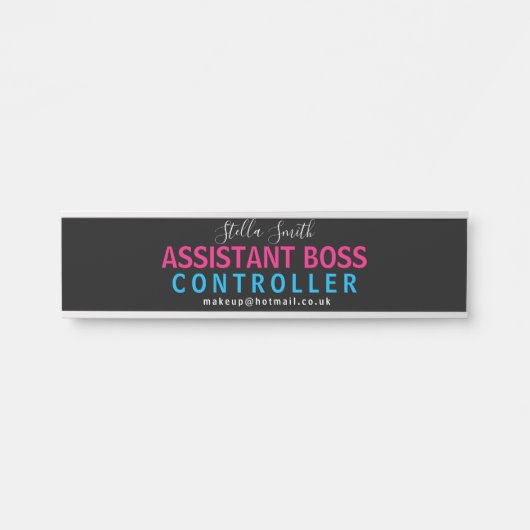 BOSS-Assistent, Manager. Assistant Manager Türschild (Vorderseite )