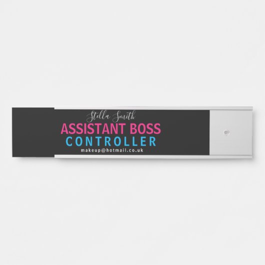 BOSS-Assistent, Manager. Assistant Manager Türschild (Vorderseite )