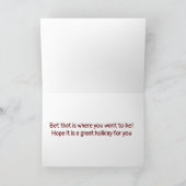 "BOSS" AUF DER CHRISTMAS-FERIENKARTE FEIERTAGSKARTE (Innenseite)