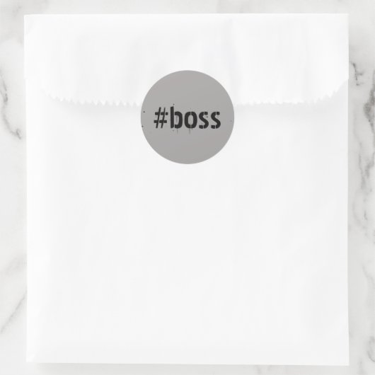 Boss - Aufkleber (Tasche)