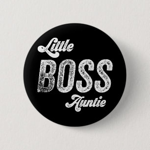 Boss Auntie Baby Mütter Day Button