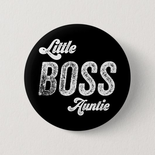 Boss Auntie Baby Mütter Day Button (Vorderseite)
