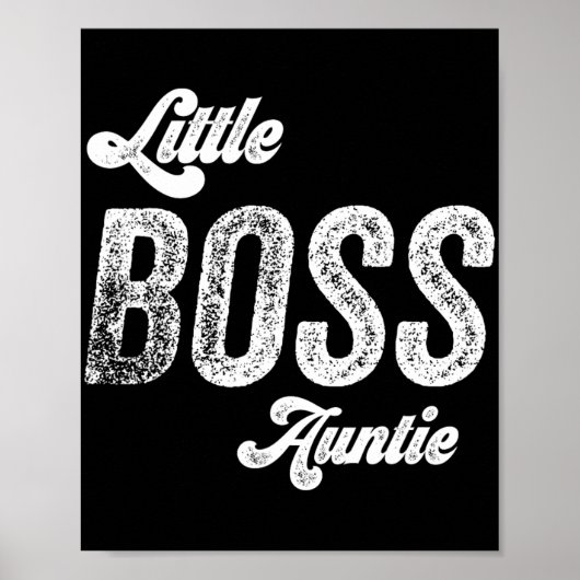 Boss Auntie Baby Mütter Day Poster (Vorne)