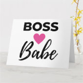 Boss Babe 2 Karte (Gelbe Blume)
