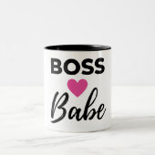 Boss Babe 2 Zweifarbige Tasse (Mittel)