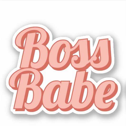 Boss babe aufkleber (Vorderseite)
