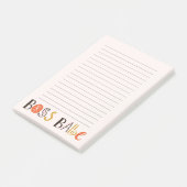 Boss Babe benutzerdefinierter magnetischer Notepad Post-it Klebezettel (angewinkelt)