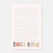 Boss Babe benutzerdefinierter magnetischer Notepad Post-it Klebezettel (Vorderseite)