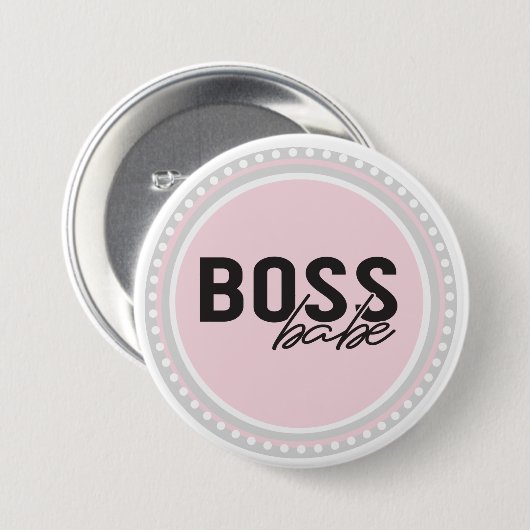 Boss Babe Button (Vorne & Hinten)