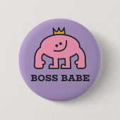 Boss Babe Button - Pinback-Flair (Vorderseite)