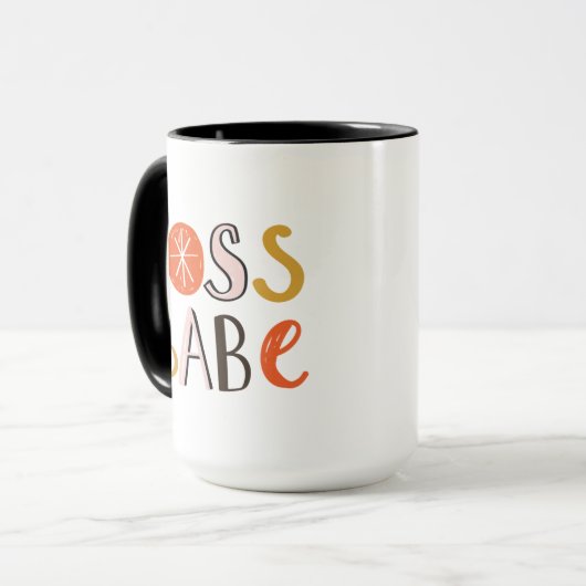 Boss Babe Coffee Tasse (Vorderseite Links)