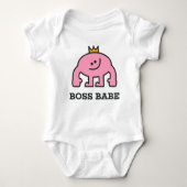 Boss Babe Crosa Abbildung Baby Bodysuit Baby Strampler (Vorderseite)