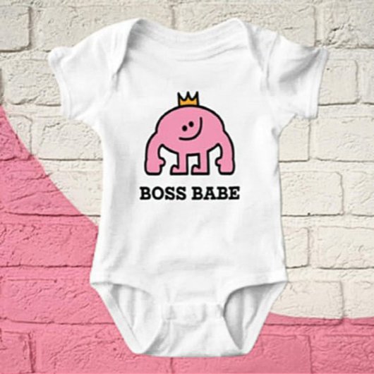 Boss Babe Crosa Abbildung Baby Bodysuit Baby Strampler