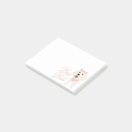 Boss Babe Custom Pet Post-It Notes Klebezettel (angewinkelt)