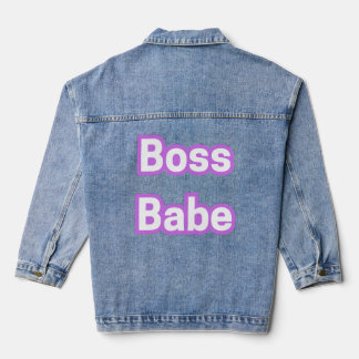 Boss Babe Denim Jacket - Power, Style und Sass. Jeansjacke