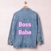 Boss Babe Denim Jacket - Power, Style und Sass. Jeansjacke (Hangar)