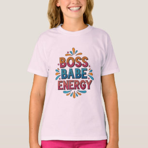 Boss Babe Energie – Pink Power T-Shirt