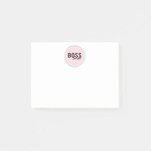 Boss Babe - Girl Boss Post-it Klebezettel (Vorderseite)