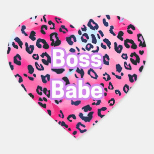 Boss Babe Heart Stickers - Bereit zu töten!